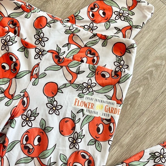 Disney Epcot Flower and Garden Festival 2020 Orange Bird Print Leggings Size XS - Picture 3 of 8